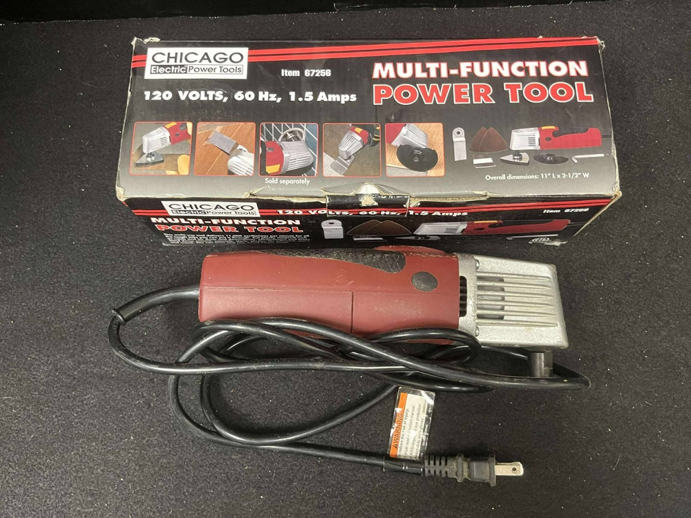 CHICAGO MULTI FUNCTION POWER TOOL #67256 120V / 60 HZ / 1.5A PRE OWNED