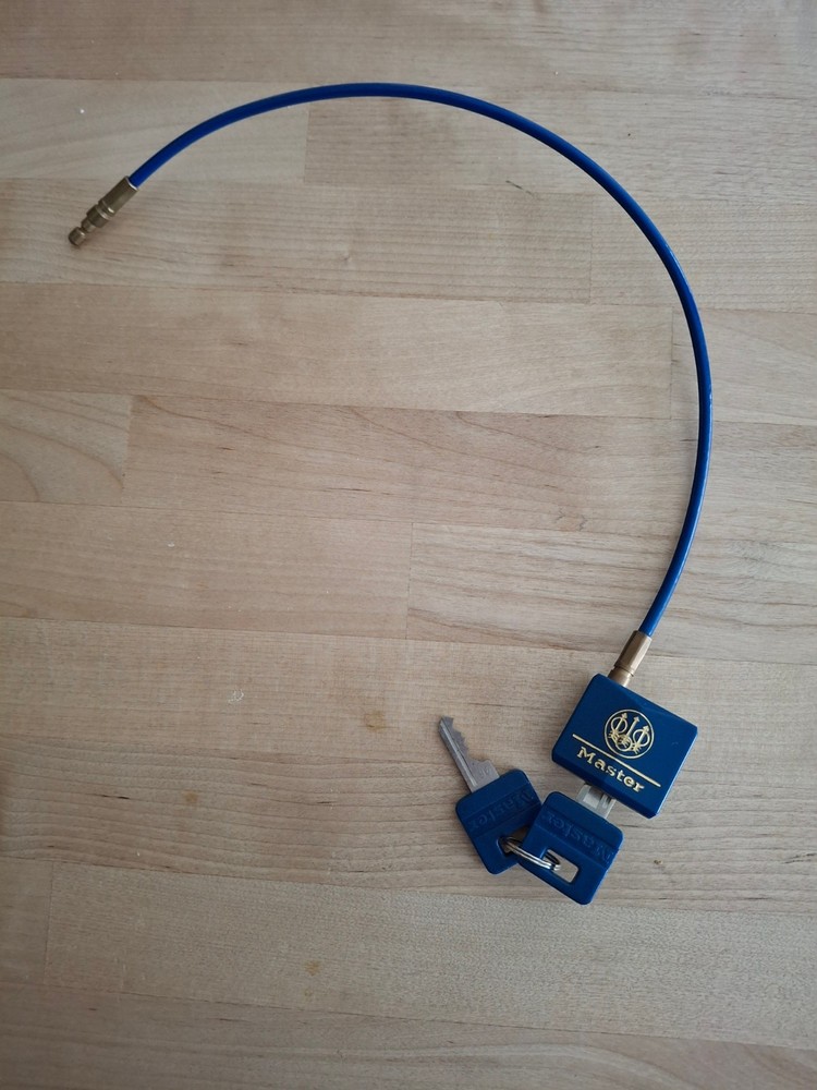 12" Beretta Cable Gun Lock - Master Lock 2 Keys