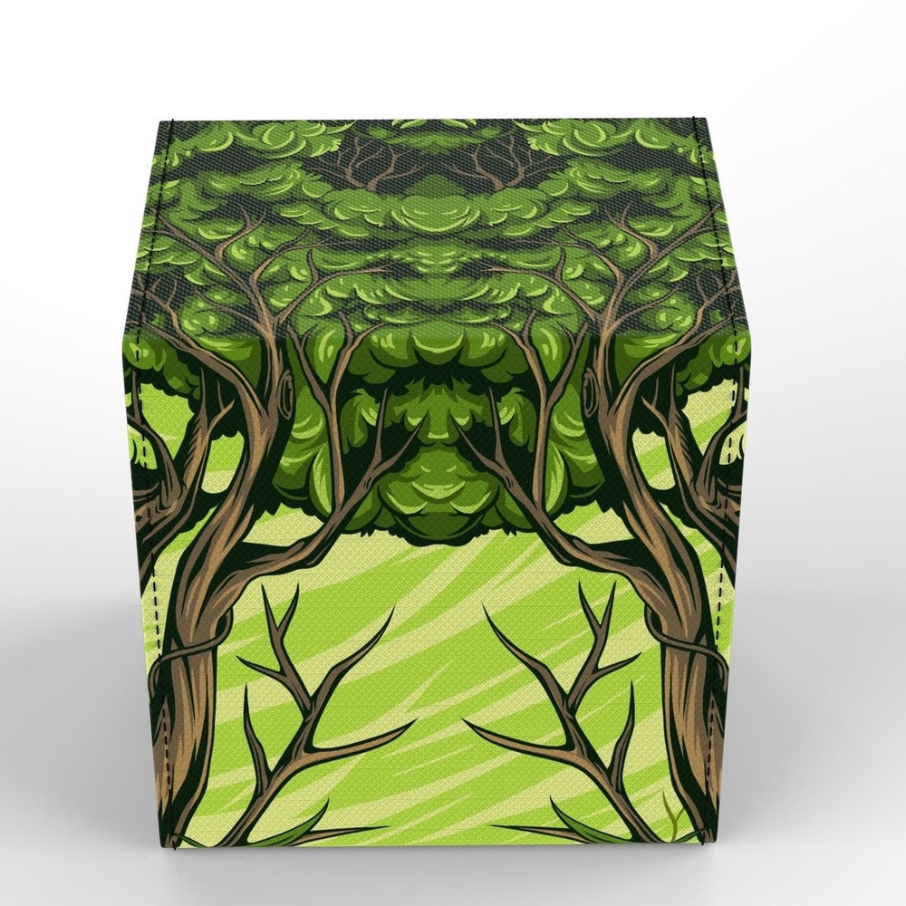 Realm Guard TCG/MTG Commander 100+ Card Deck Box w/ Storage - Forest