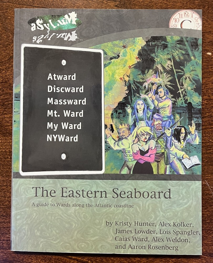 ASYLUM The Eastern Seaboard RPG Role Playing Book CLK 0012 Clockwork