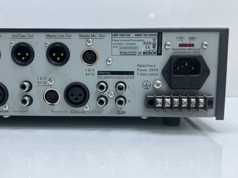BOSCH Universal Pre-Amplifier LBB 1920/00