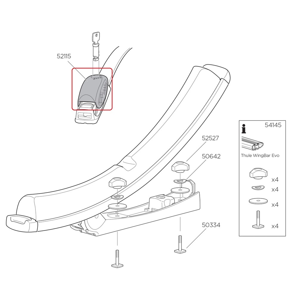 Thule Cover Cap K-Guard for K-Guard 52115