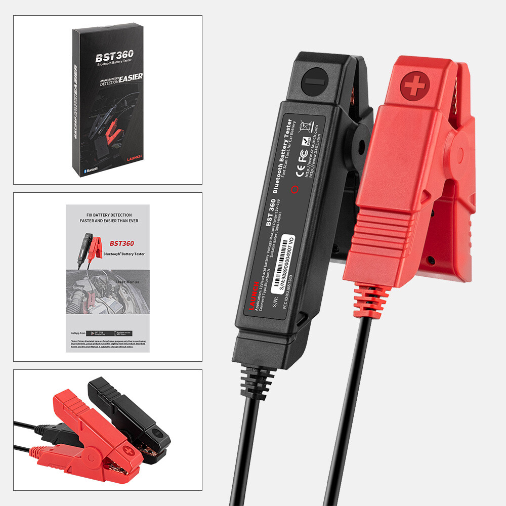 LAUNCH X431 BST360 Bluetooth Car Battery Test Clamps Charging Test IOS&Android