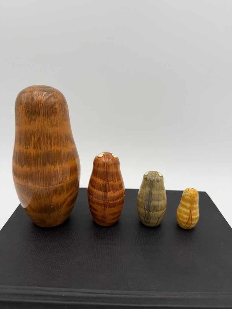 Vintage Cat Nesting Dolls Tag On Bottom