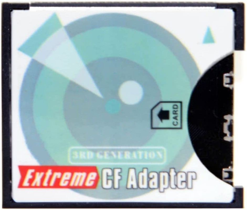 SD SDHC SDXC to CF Compact Flash Memory Card Adapter Reader Type I High-Speed Ex
