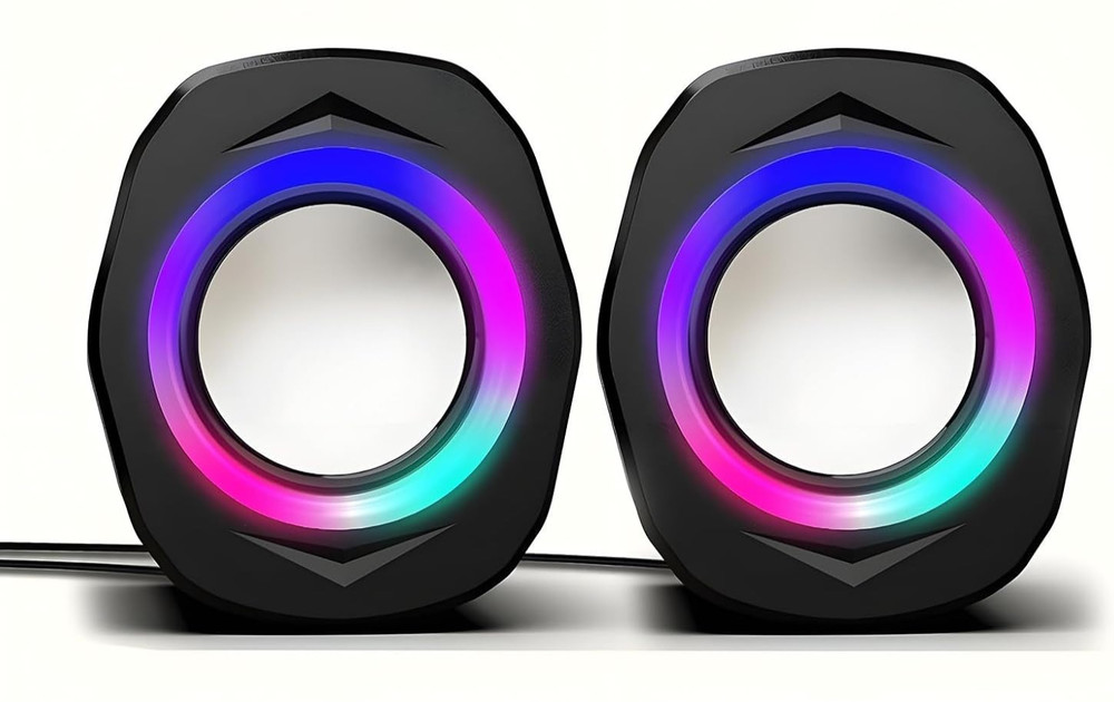 2.0 Speaker System, PC Game Speaker, USB Powered Audio System, 3.5mm Audio Input