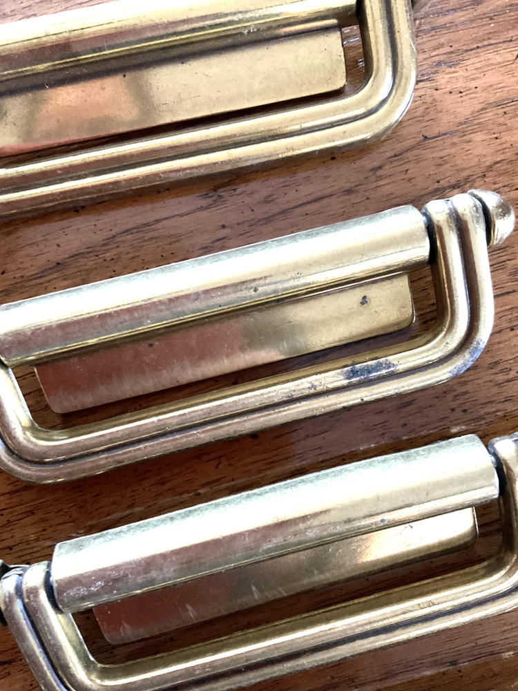 Super Cool Vintage KRC Brass Drawer Pulls - 24 available