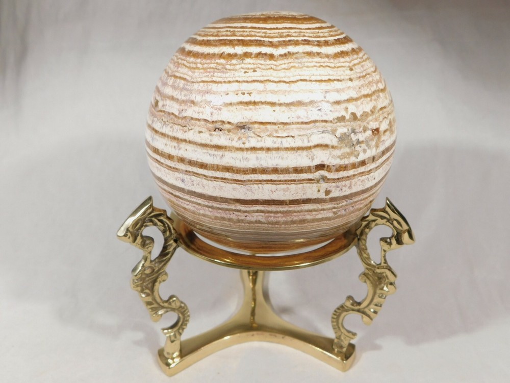 SPHERE Display Stand Large Size Dragon Design Solid Brass