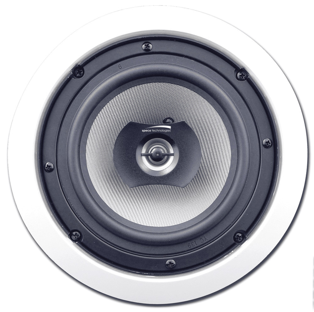 SPECO TECHNOLOGIES SP-CBC6 -  6.5" PP CONE IN-CEILING SPEAKER (PAIR) (NOS)