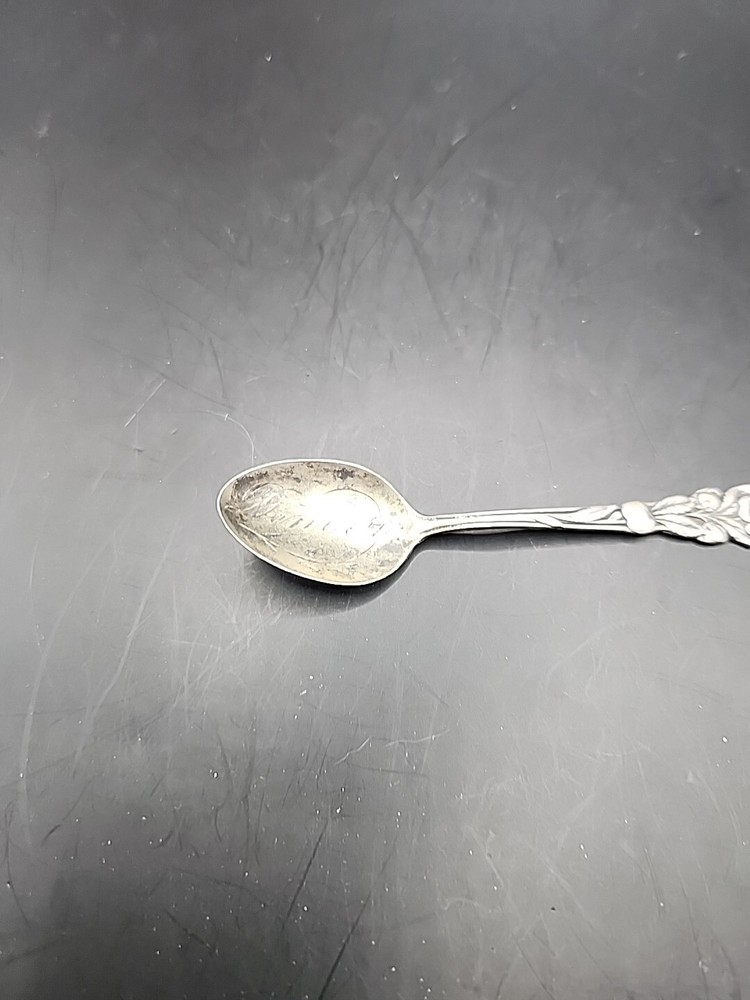 Sterling Spoon SSMC Flower Denver Engraved Sugar Spoon