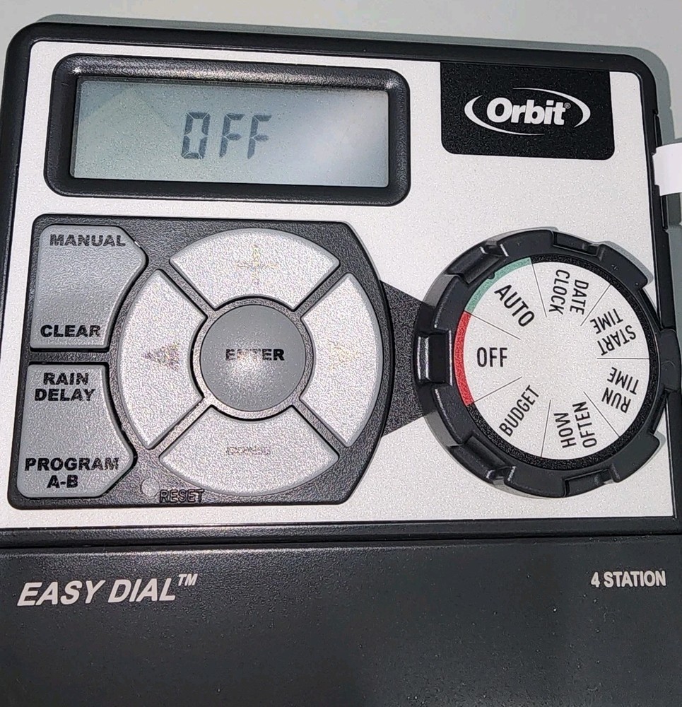 Orbit Easy Dial Sprinkler Timer 4 Station In Box. Works