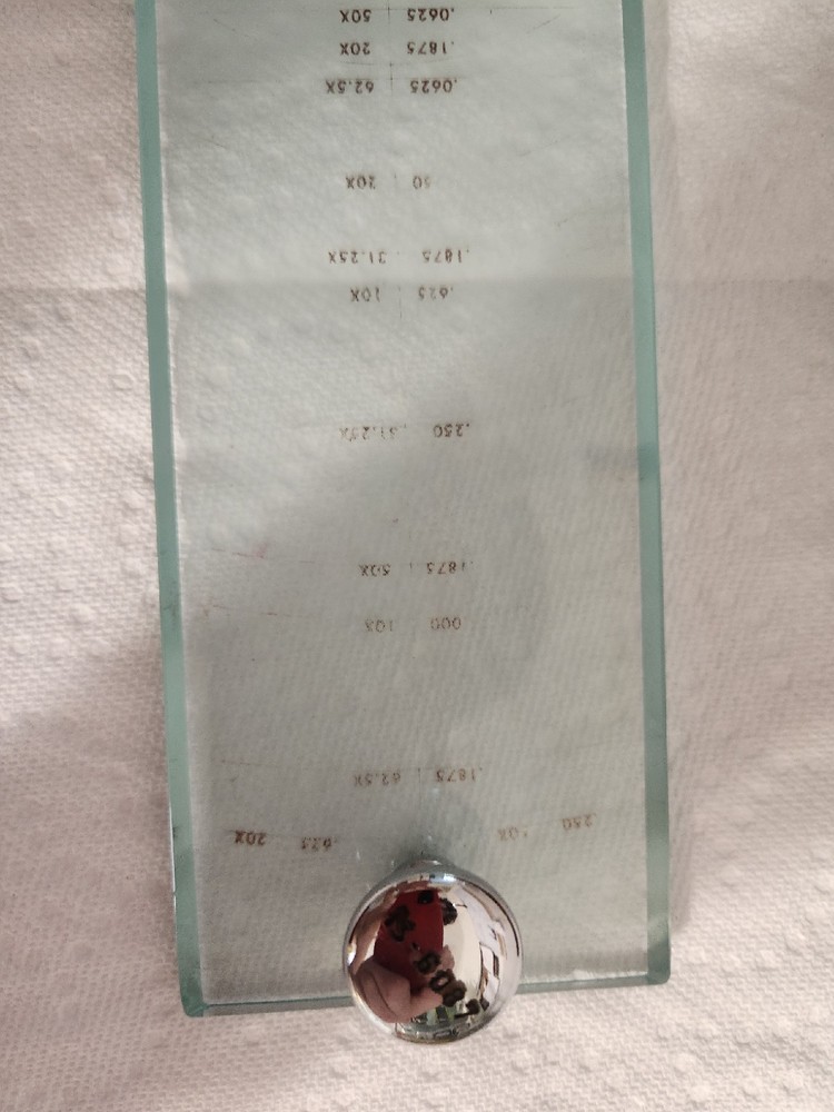 Optical Gaging Products Magnification Check Scale