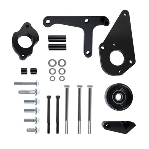 LS Power Steering Pump Alternator Low Mount Bracket Compatible with Camaro