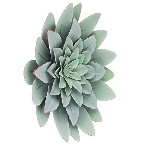 Green Succulent Metal Wall Decor