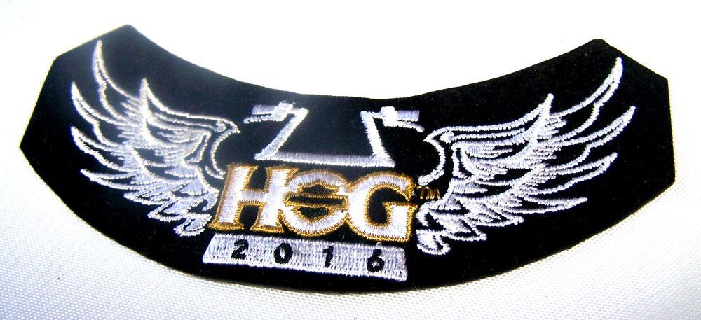 Harley Davidson 2016 HOG Harley Owners Group Rocker Patch NICE NEW