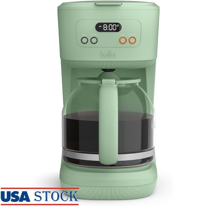 12 Cup Programmable Coffee Maker Auto Shutoff Brew Strength Reusable Filter New