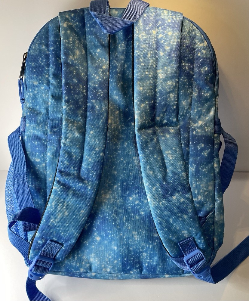 K-Cliffs Blue Stardust Backpack Multi Compartment Laptop Sleeve NWT