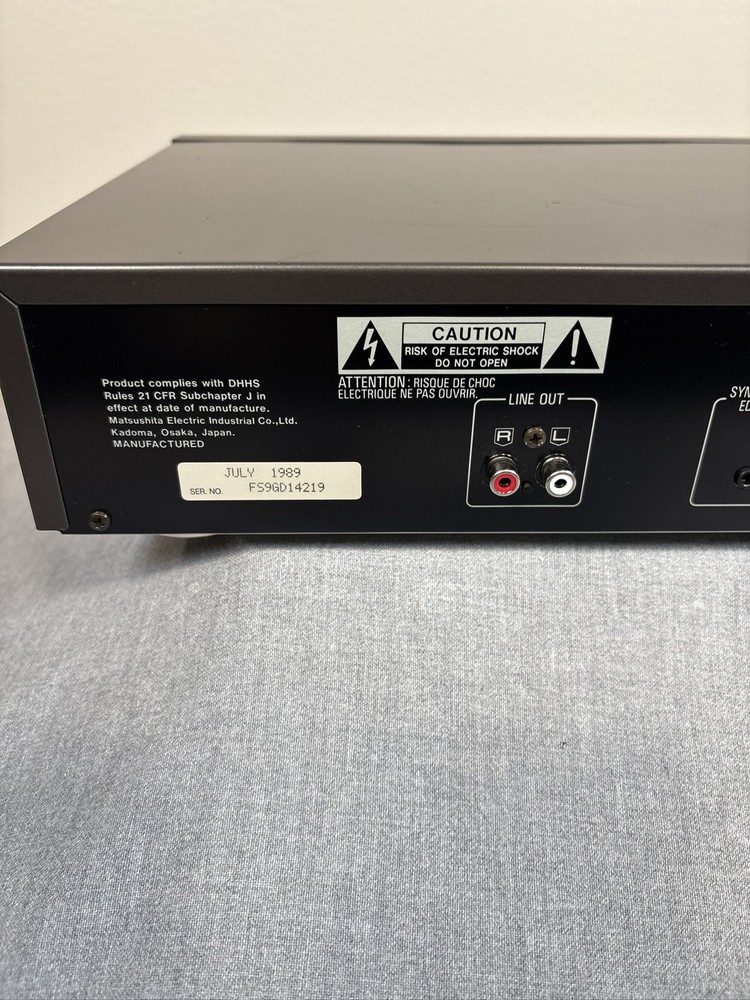 Technics SL-P101 CD Player 2DAC 4x Oversampling-Tray Doesn’t Eject