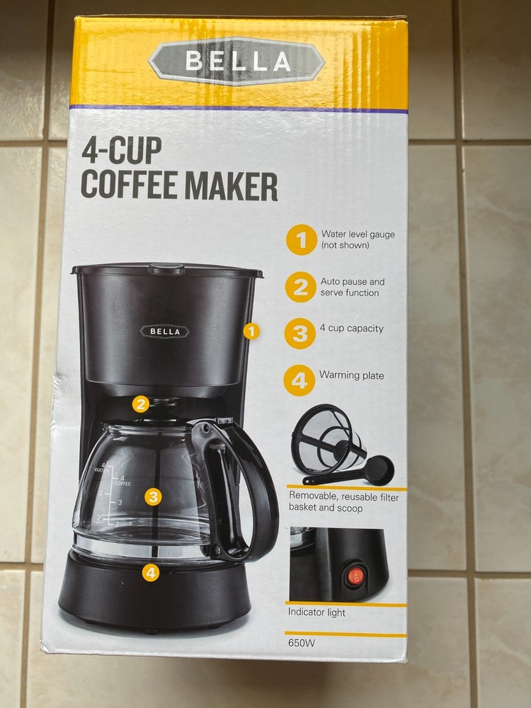 Bella 4 Cups Drip Coffee Maker