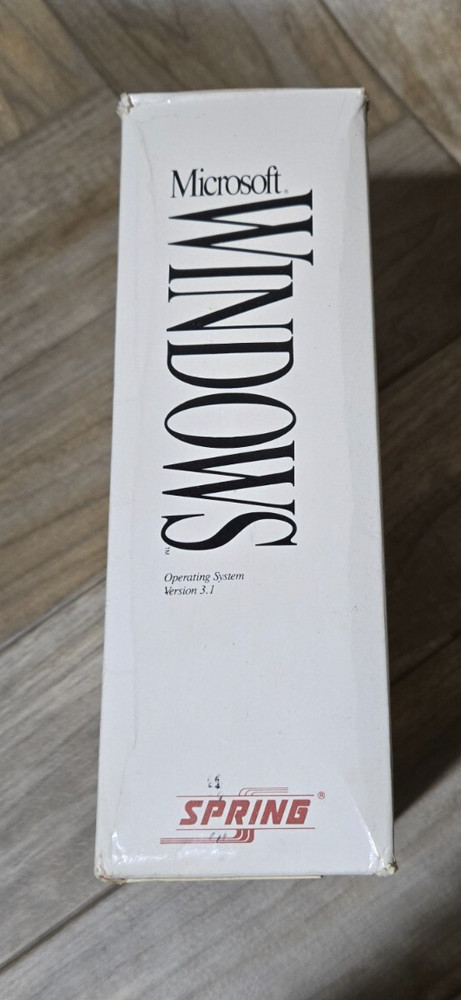 Microsoft Windows Version 3.1 1992 Spring Release 5.25" Disks Big Box Manual