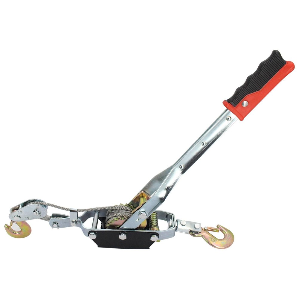Come Along 4T Pulling Capacity Winch Ratchet Dual Gear Power Puller Heavy Duty