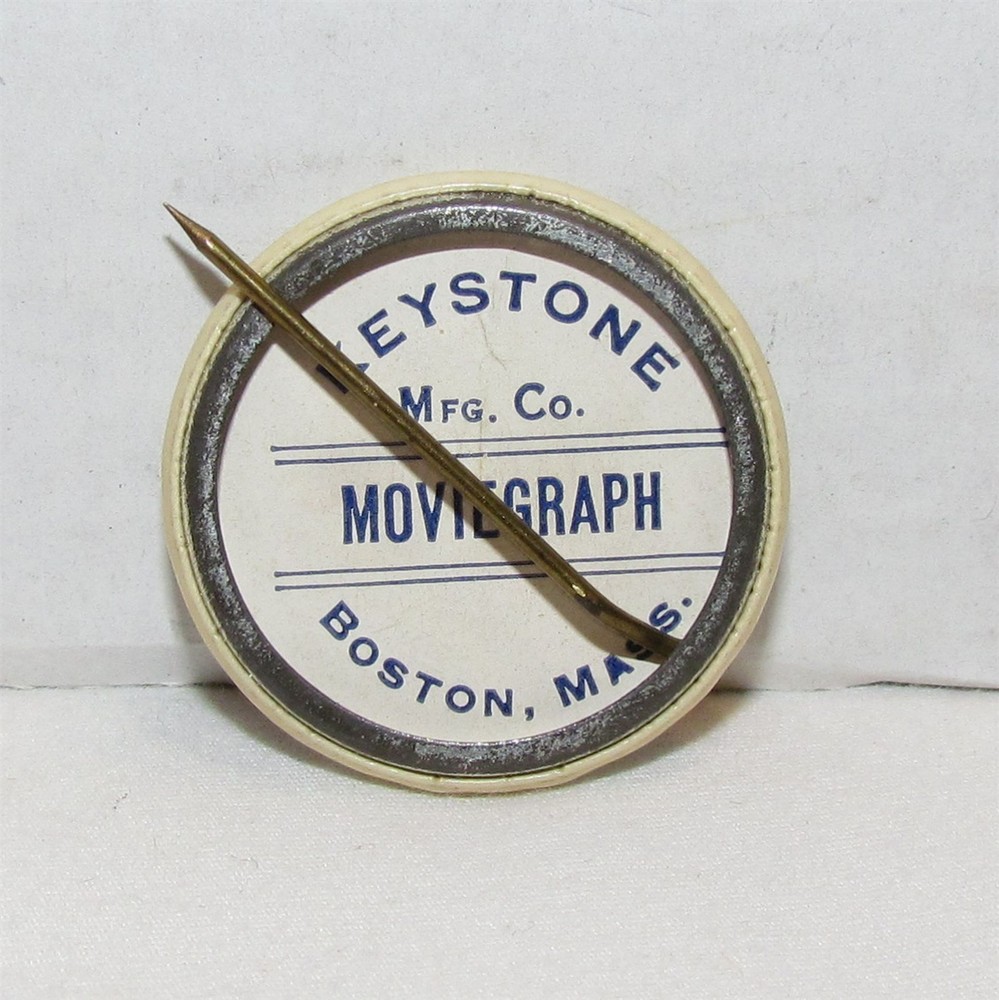 Keystone Moviegraph Authorized Movie Operator Pinback Button