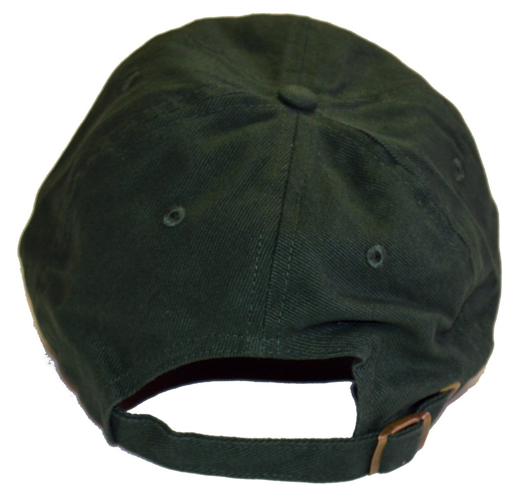 MG Green & mock suede embroidered hat - MGB etc