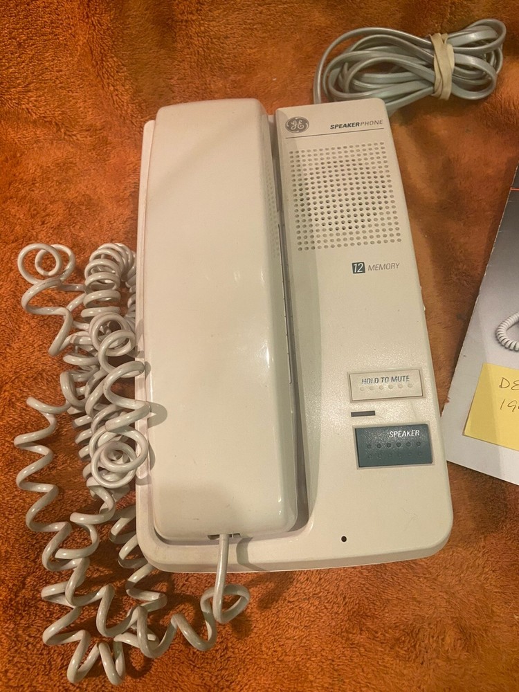 GE Speakerphone 2-9300 with 12 Number Memory + Instructions Phone