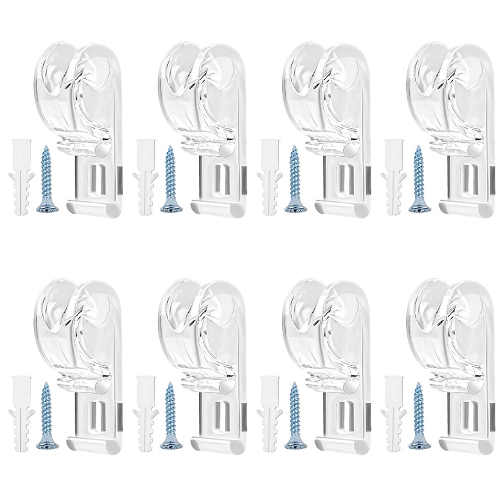 8Pcs Safety Window Blind Cord Guides Roller Blinds Chain Fixation Hook