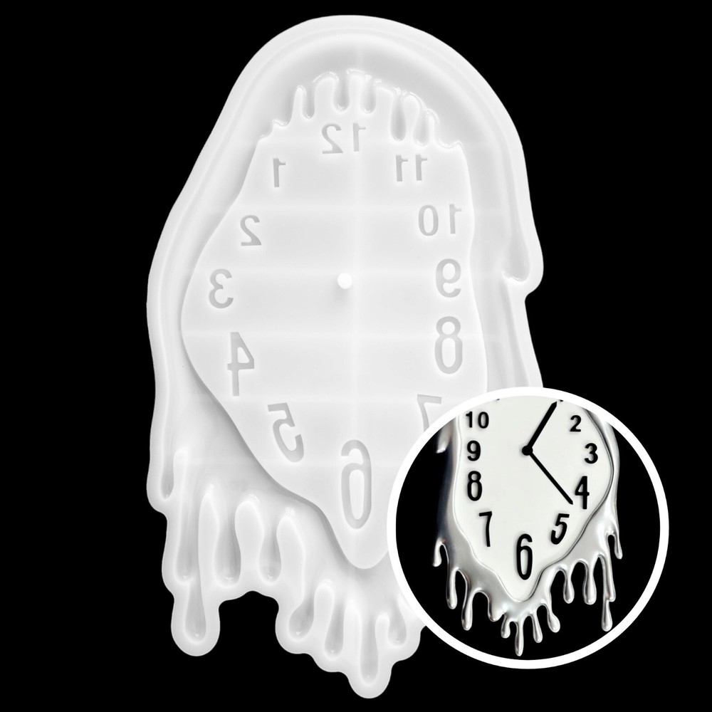 Melting CLOCK Silicone Mold AU