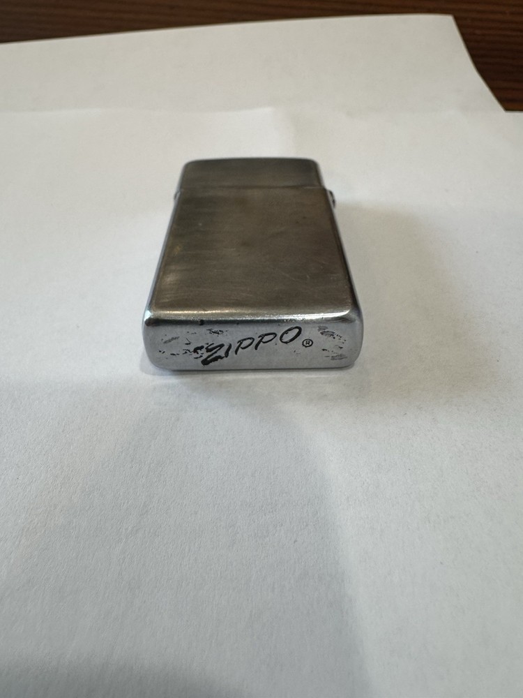 Vintage Zippo Diagonal Logo Lighter, Used