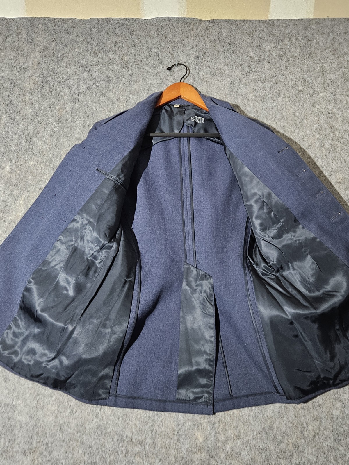 Vintage US Air Force Military Uniform Jacket 37R USAF Blue Wool