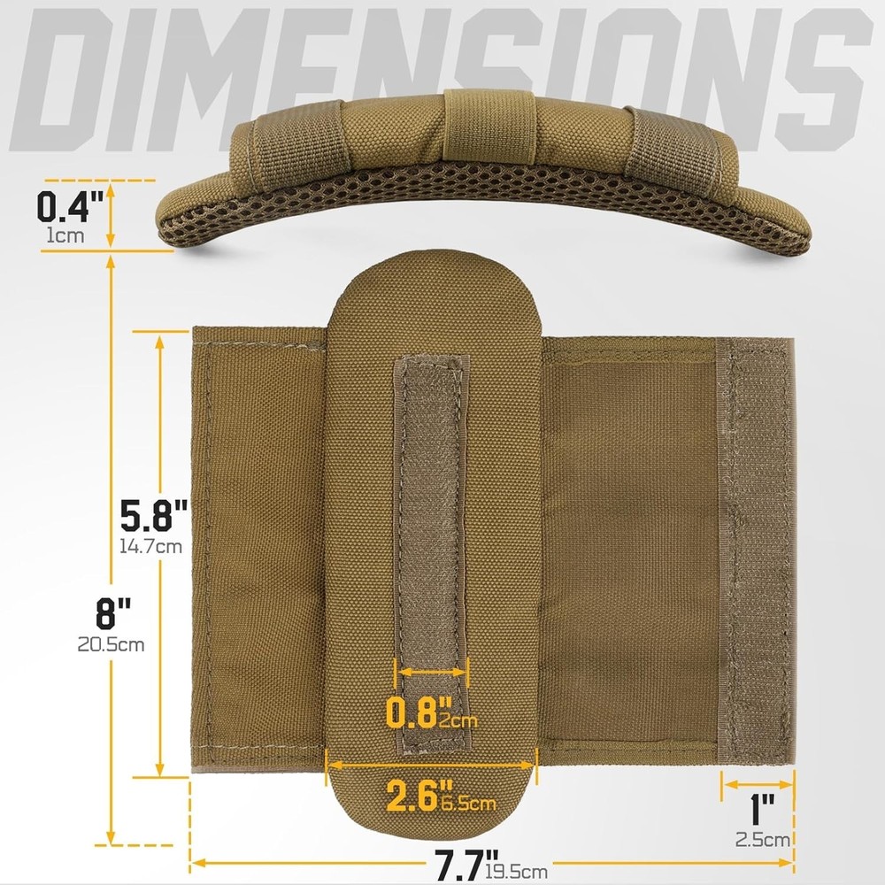 Tactical Plate Carrier Shoulder Pads, 2 Pack Shoulder Strap Pad Backpack Strap C