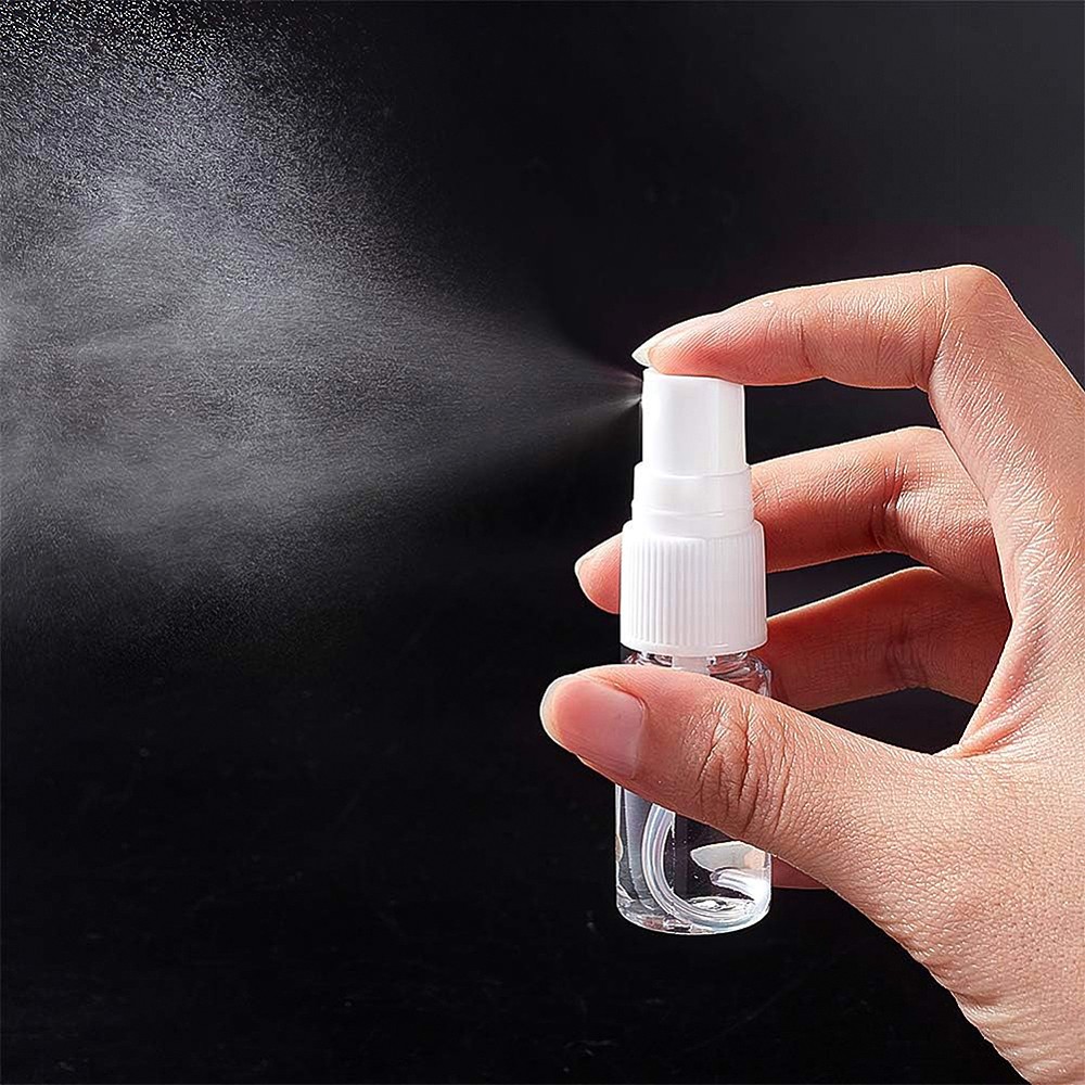 1set 24pack 10ml Clear Plastic Spray Bottle with Dust Cap Fine Mist Plastic