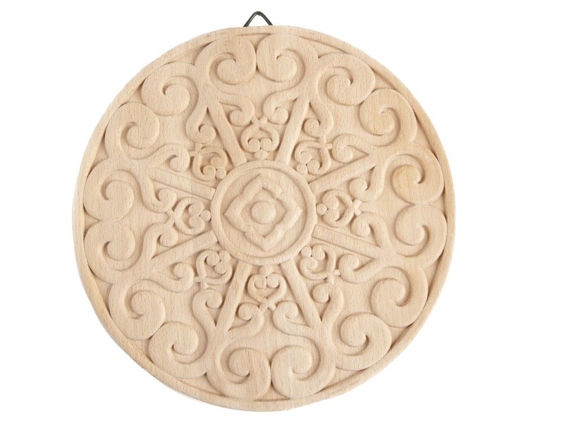CousinDIY Paintable Wood Medallian 8"x8"-Scrollwork