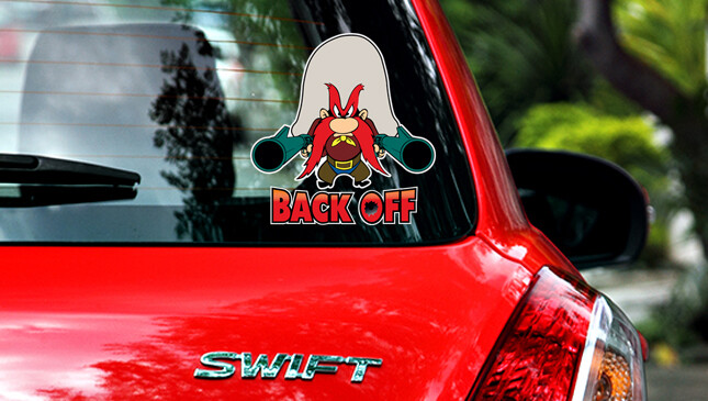 Yosemite Sam Back Off Sticker / Vinyl Decal | 10 Sizes!! with TRACKING