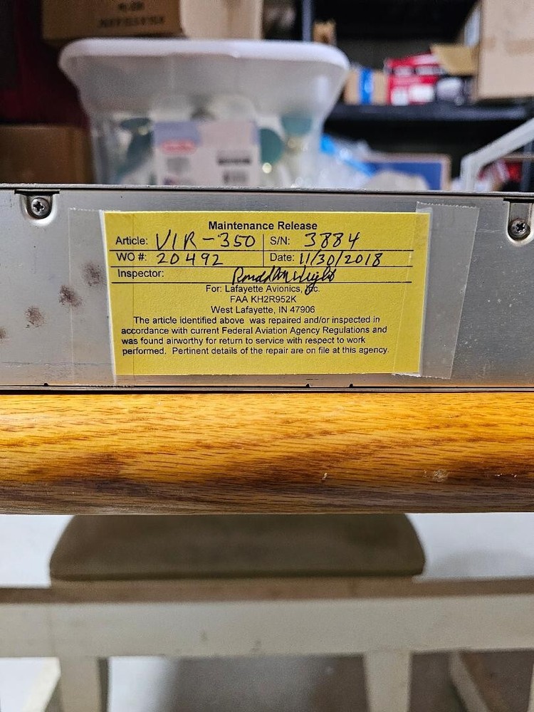 Collins VIR 350 NAV radio