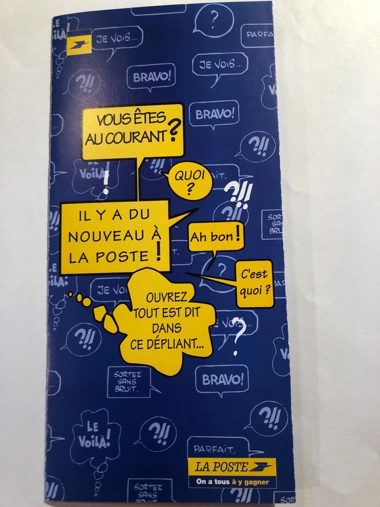 brochure la poste comic cheques heroes comics