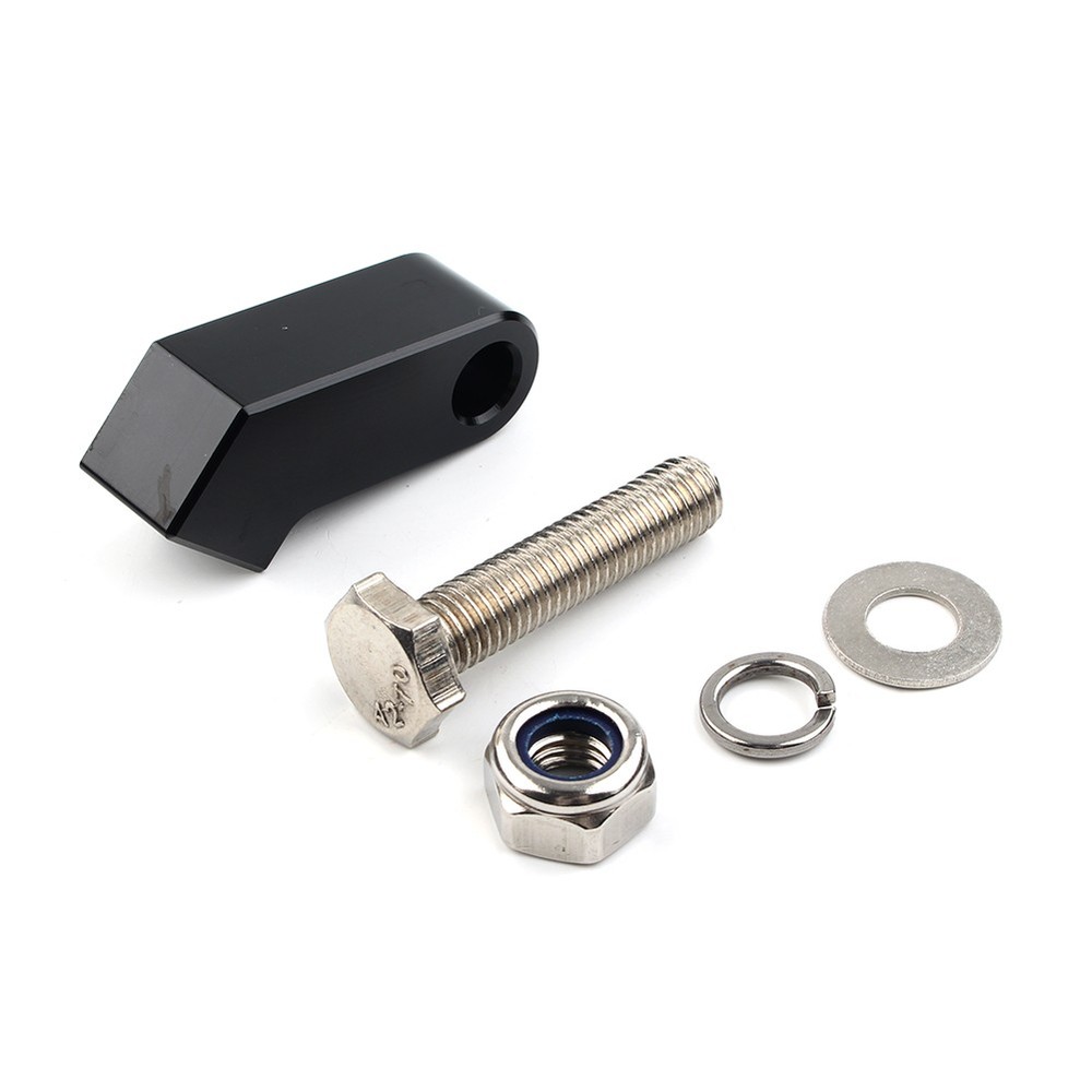 Black Headlight Mounting Block Bracket For Harley Custom Headlight Mount