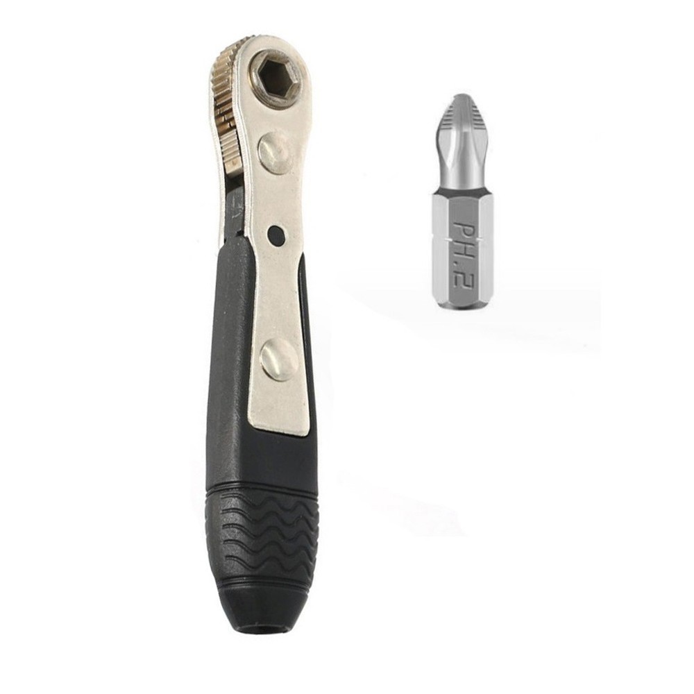 1/4 Screwdriver Rod Adjustable Fast Ratchet Wrench Quick Socket Wrench Tools