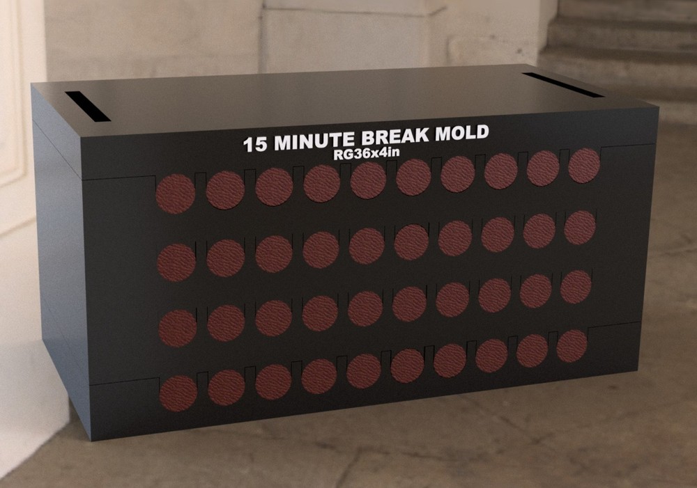 Cigar Mold - RG38x4in STACKABLE DESIGN