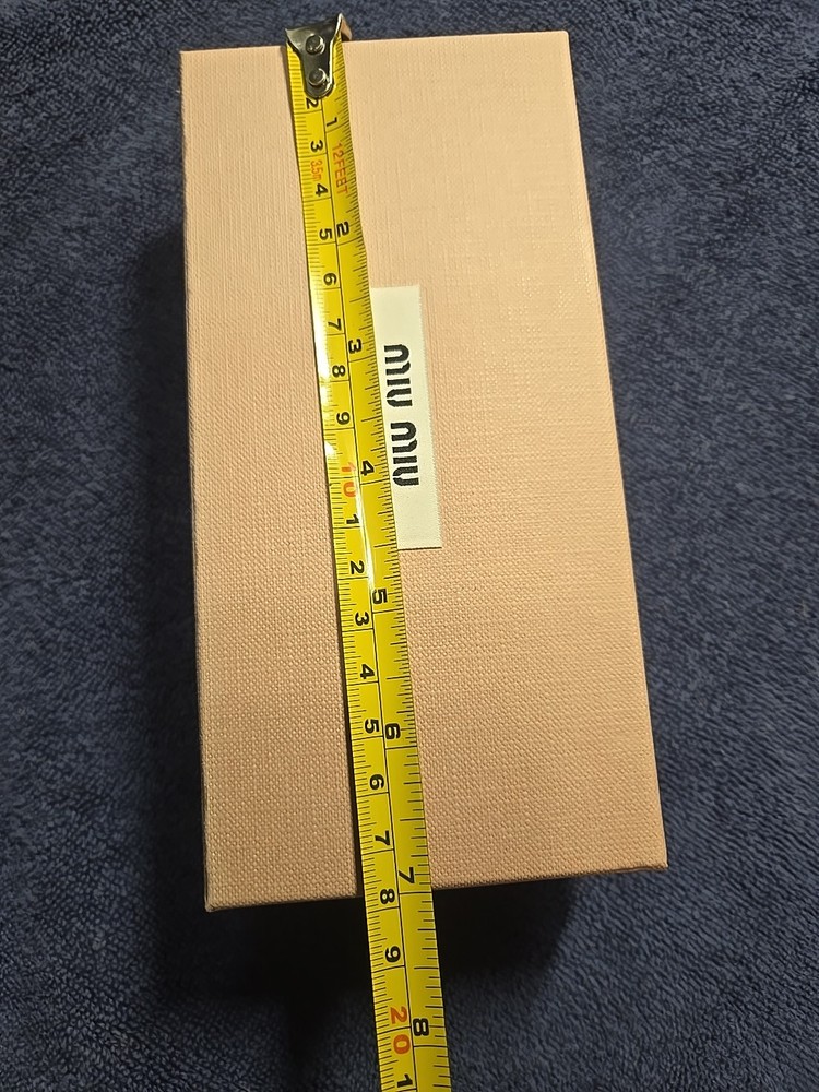 Miu Miu Glass Empty Box 7x3.5x2.25