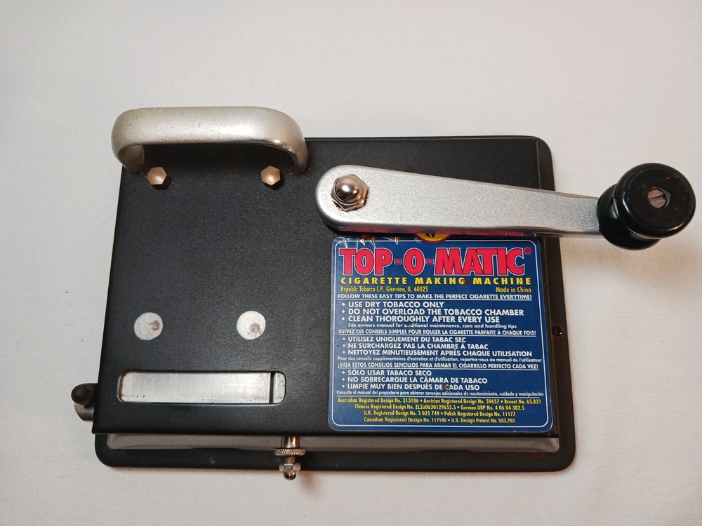 Top-O-Matic Cigarette Machine: Makes King Size and 100 MM Cigarettes