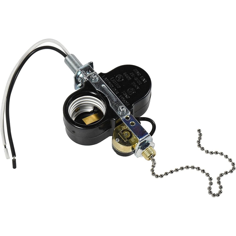 Ceiling Fan 2-Light Socket Switch for Zing Ear ZE-310D ZE-109M Pull Chain Lamp