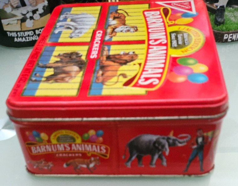 1989 nabisco BARNUMS BARNUM'S ANIMALS CRACKER TIN limited edition empty