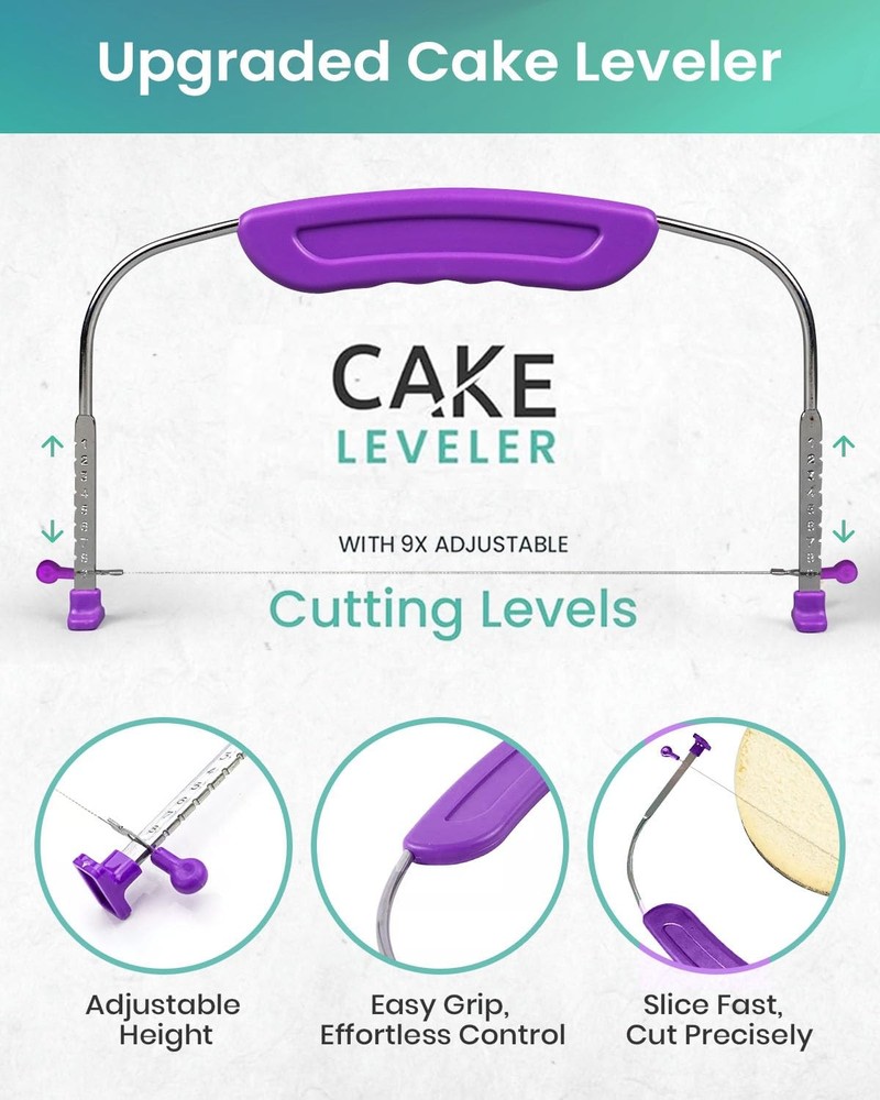 90PCs Cake Decorating Kit with Leveler, Baking Supplies Gift Includes Cake St...