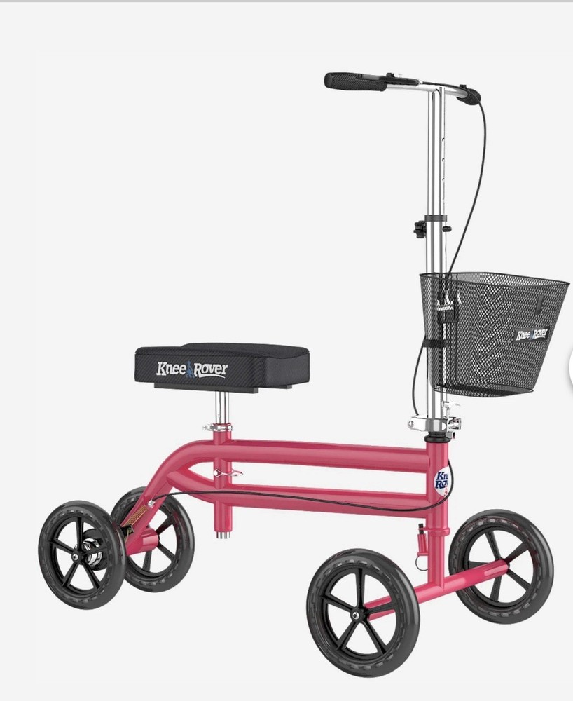 KneeRover Steerable Knee Scooter Pink