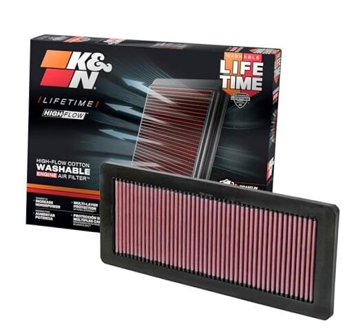High-Flow Original Lifetime Engine Air Filter: Increase Power: (Pack of 1)