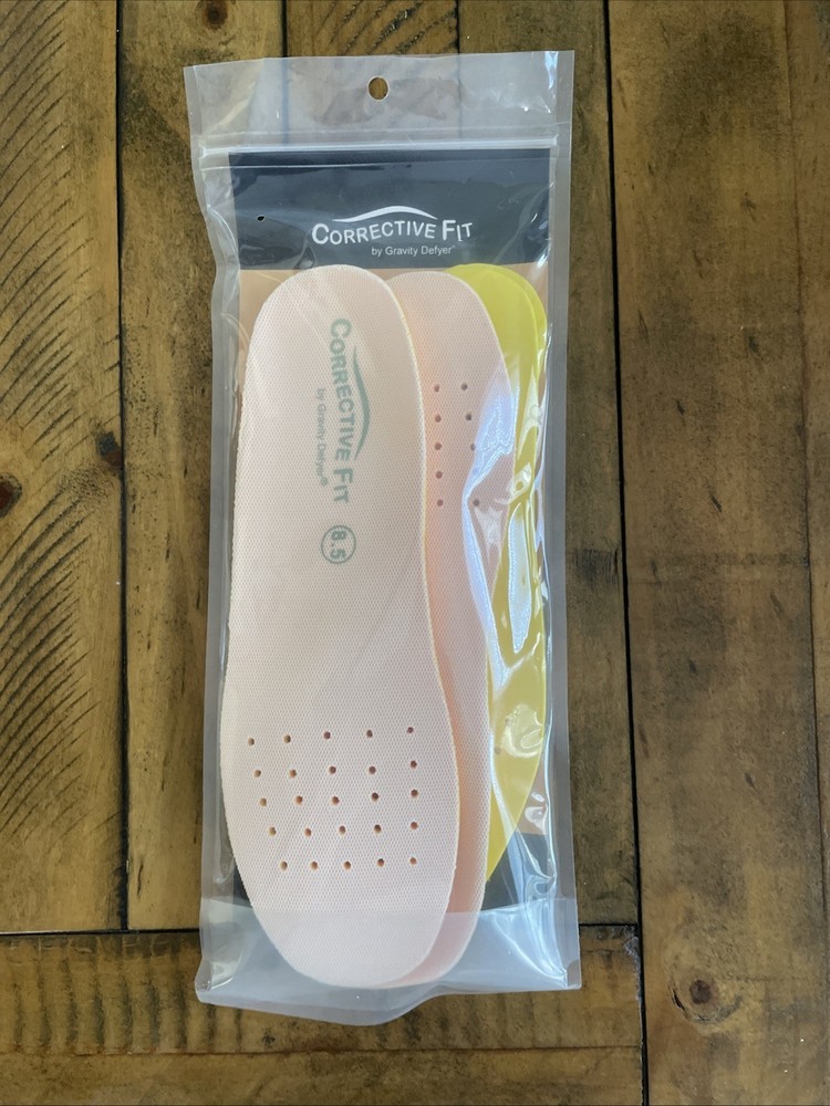 Gravity Defyer Women's Size 8.5 Corrective Fit Comfort Insoles Orthotics