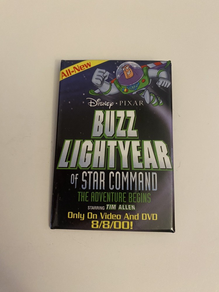Buzz Lightyear Of Star Command Promo Pin Back Button P89